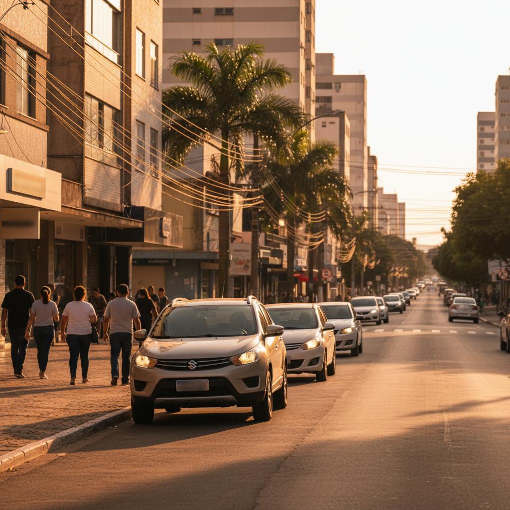 Eu, Lucas Martins, analisando o fluxo urbano de Sorocaba aqui no Alto da Boa Vista.