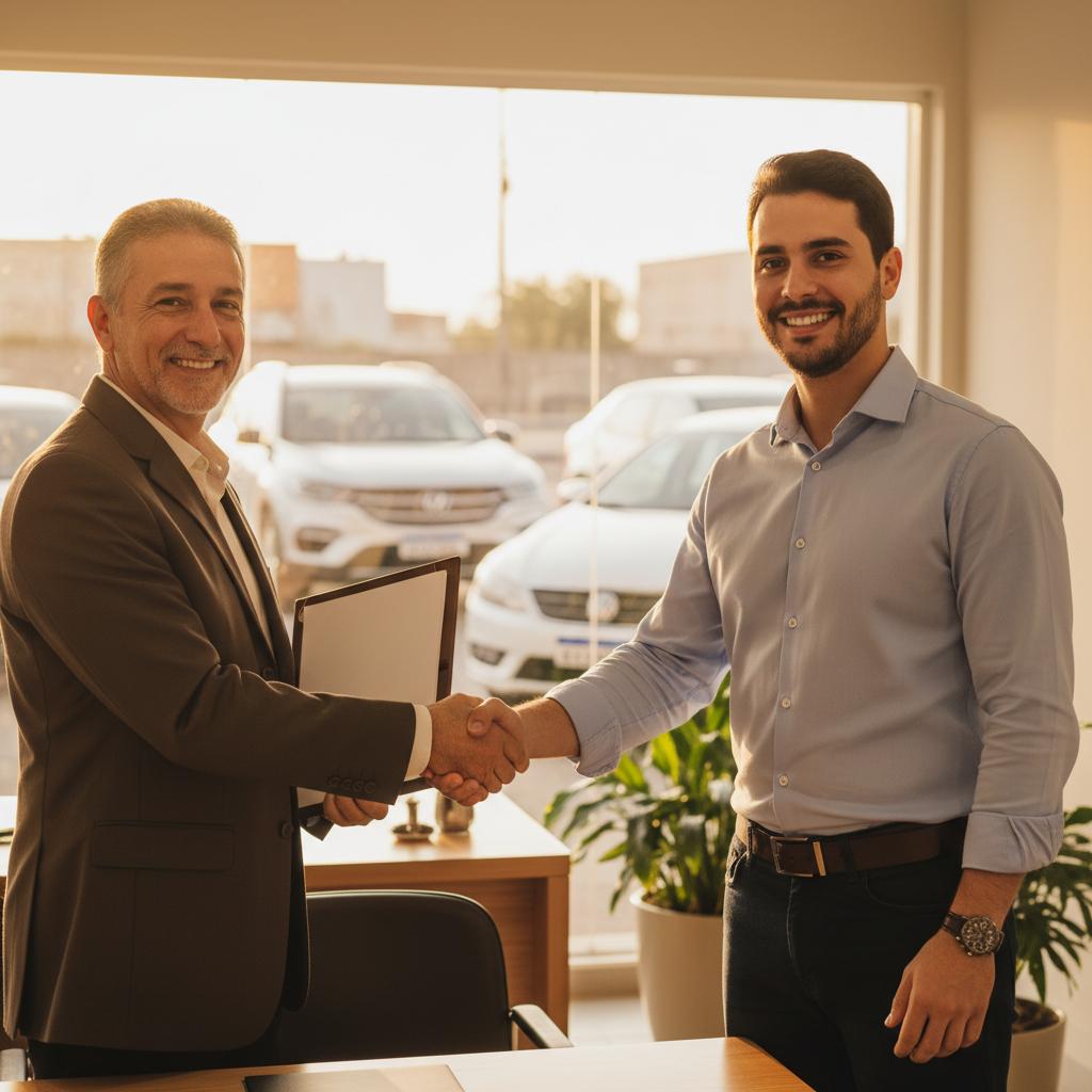 Carlos Mendes, diretor da Ômega Veículos, reafirmando o compromisso com a qualidade em Sorocaba.