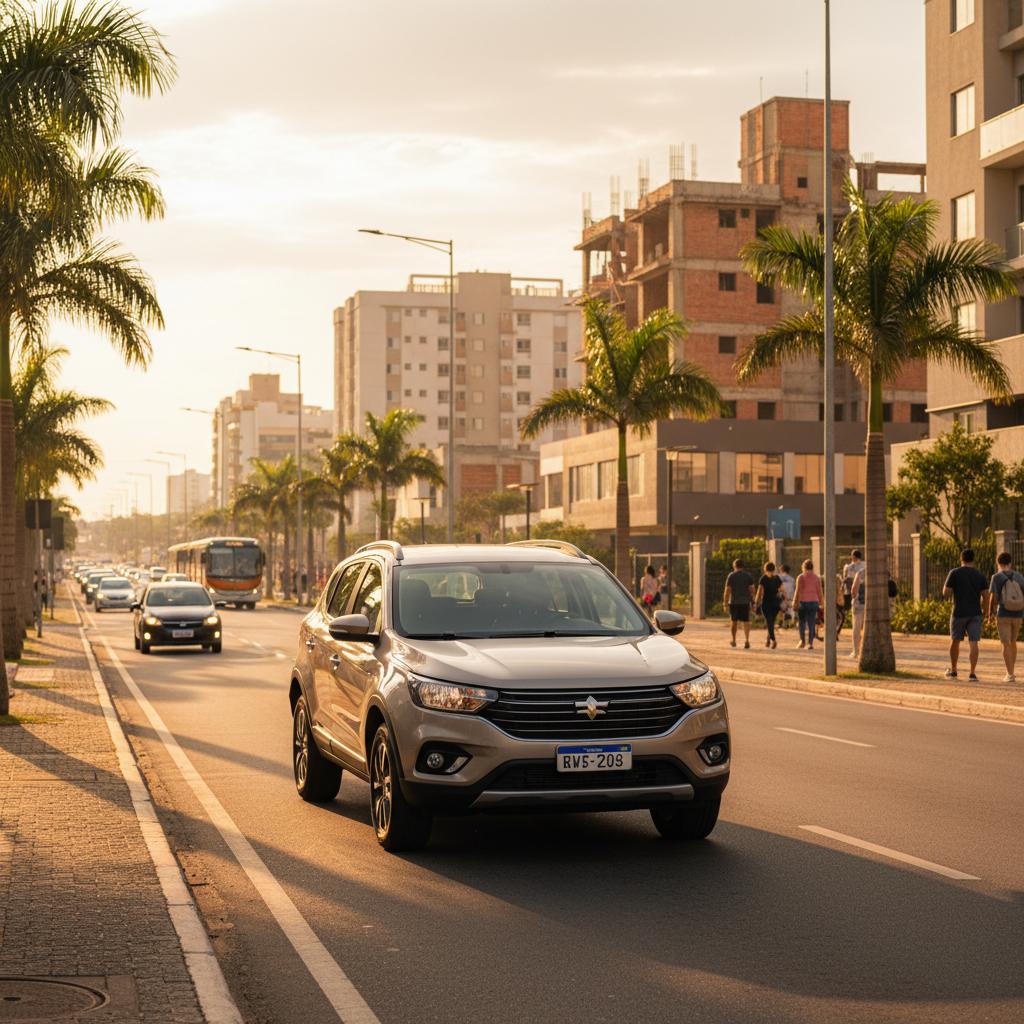 Eu, Lucas Martins, analisando o comportamento dos veículos frente ao crescimento urbano de Sorocaba.
